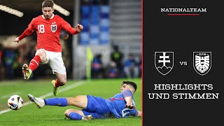 Highlights & Stimmen | Slowakei vs. Österreich | Nationalteam