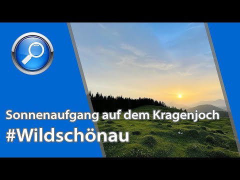 Sonnenaufgang auf dem Kragenjoch in Wildschönau Oberau