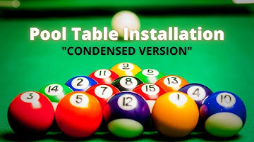 Installing a Brunswick Pool Table (Condensed Video)