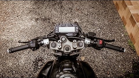 Clip-ons handle bar installation in yamaha fz v2,fz v1,fz v3/cafe racer handle in fz16,fz cafe racer