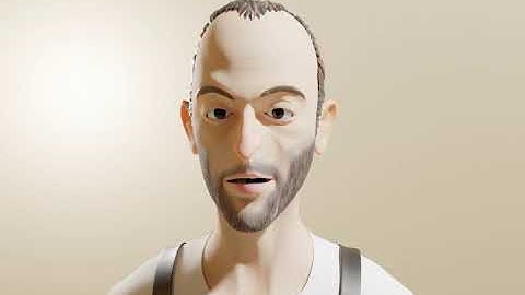 [Blender 2.8] facial animation test with shape keys