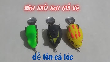 Mồi câu cá lóc dễ sử dụng, dễ lên cá và giá rẻ cho anh em mới chơi - Vinh Ròm