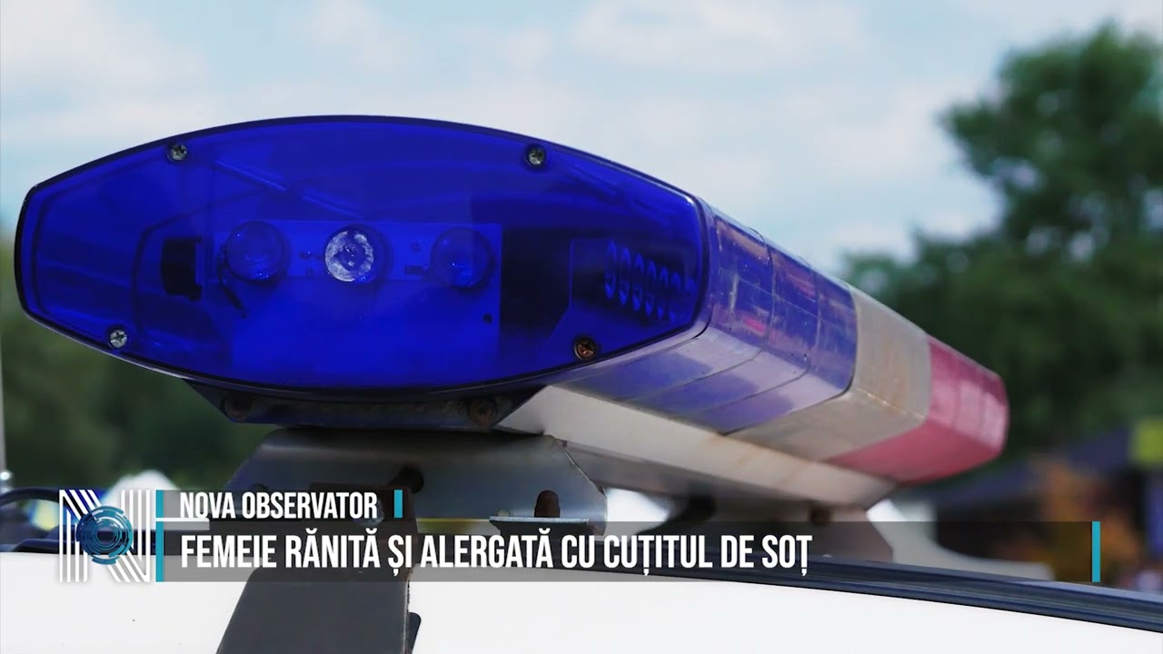FEMEIE RĂNITĂ ȘI ALERGATĂ CU CUȚITUL DE SOȚ
