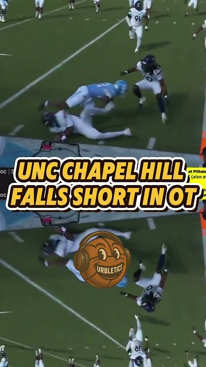 UNC Chapel Hill Tarheels fall short to Virginia Cavaliers in overtime. College Football. #Highlight