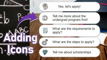 Adding Icons to Chatbot Buttons | Tars HelpDocs