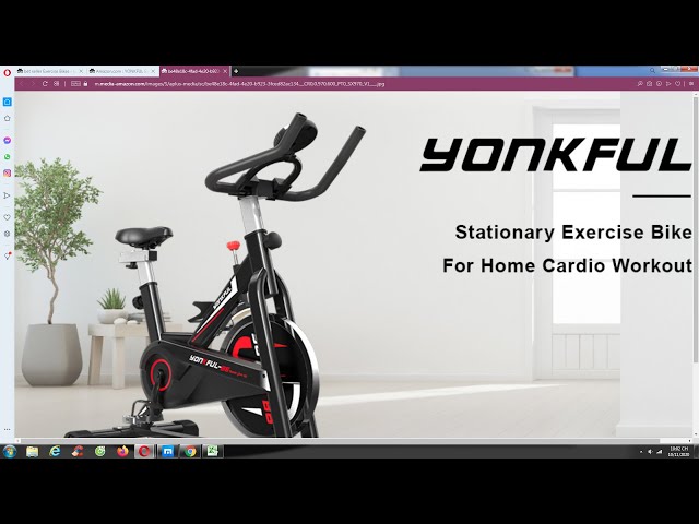YONKFUL Exercise Bike Belt Drive Indoor Cycling Bike Review, Spin class -  YouTube