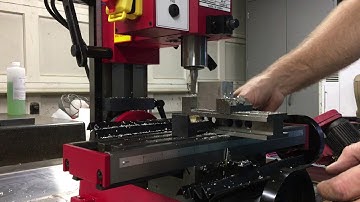 first milling test Harbor Freight Seig X2 Mini Mill CNC project