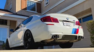 2016 BMW M5 F10 $10,000 Akrapovic M-Performance Titanium Exhaust - Cold Start/Revs