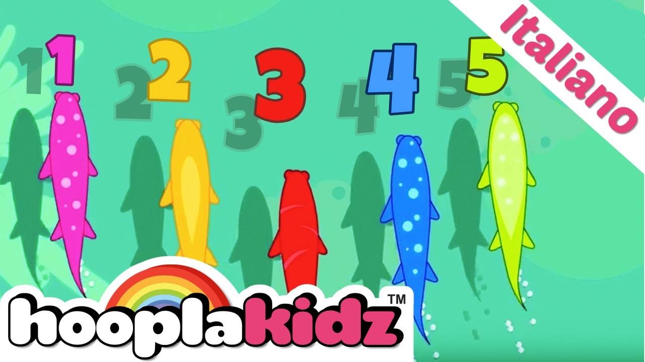 ⁣12345 Una volta ho preso un pesce vivo | Filastrocche Per Bambini | HooplaKidz Italiano