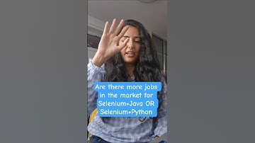 Selenium Java jobs vs.Python job market #jobseekers #jobmarket #softwaretesting #automationtesting