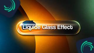 Apple Glass Morphism Effect Tutorial | Alight Motion