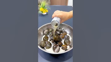 Cách làm sạch ốc bươu bằng bia