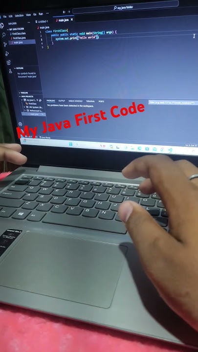 My java first Code #java #coding #codinghu - YouTube