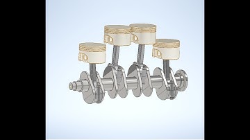 A crankshaft Animation - INVENTOR
