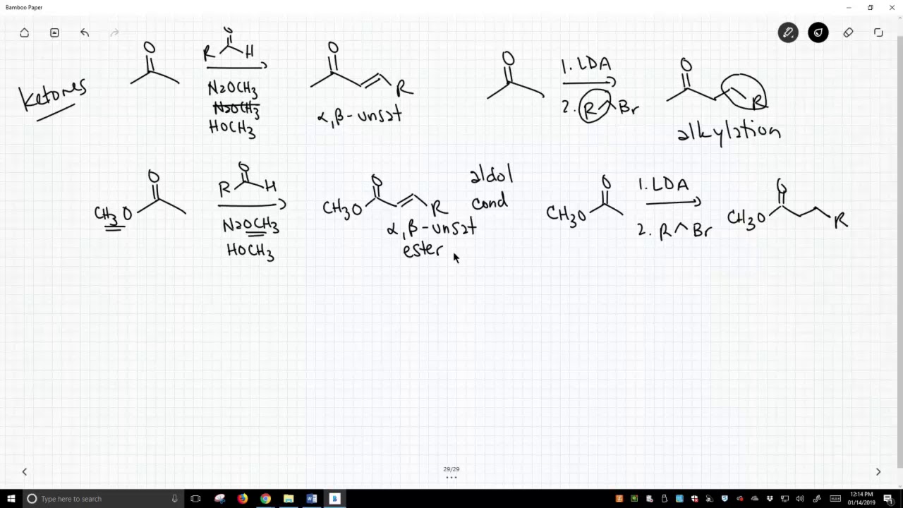 reactions of enolates of acid derivatives - YouTube