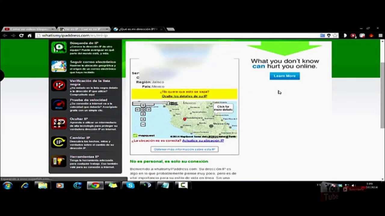 Tutorial Como cambiar mi ip y usar ip de cualquier pais YouTube Tutorial Como cambiar mi ip y usar ip de cualquier pais YouTube