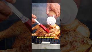 At my ranch we like a little barbecue sauce on pollos asados, like this Apple Habanero BBQ Sauce 🔥
