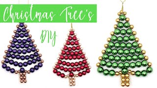 How to Make Your Own Hanging Beaded Christmas Tree Decorations