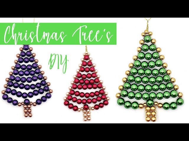 How to Make Your Own Hanging Beaded Christmas Tree Decorations