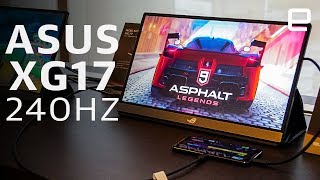 ASUS ROG Strix XG17 240Hz portable gaming monitor Hands-On at Computex 2019