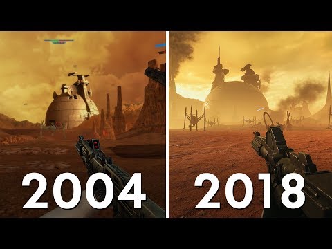 : Geonosis Battlefront (2004) vs Battlefront II (2018) Graphics Comparison