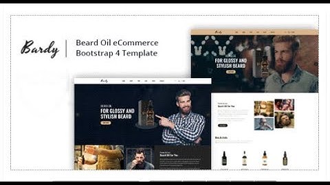 Bardy - Beard Oil eCommerce Bootstrap 4 Template | Themeforest Templates