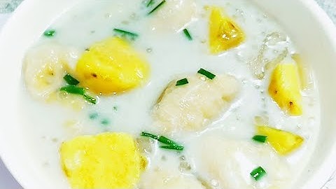 Cách Nấu CHÈ CHUỐI KHOAI LANG NƯỚC CỐT DỪA DẺO BÉO THƠM NGON Rất Dễ 