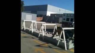 Compton Fire Explorer Advisor Tyree Brown performs biddle f
