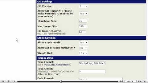 How to configure your store in CubeCart - Cube chart tutorial