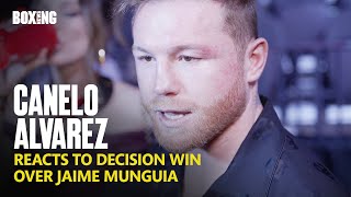 Canelo Alvarez Reacts To Win Over Jaime Munguia