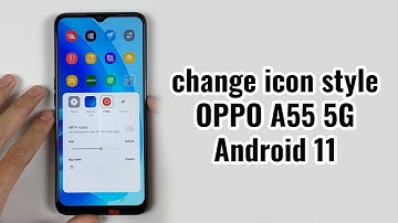 How to change icon style on OPPO A55 5G Android 11