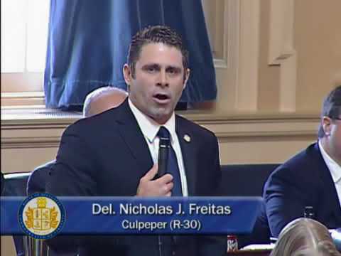 2018 03 02 Delegate Nick Freitas Speech on Floor of House of Delegates