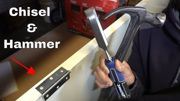 How to cut door hinges DIY