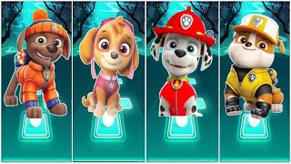 ALL PAW Patrol : The Mighty Movie Marshall 🌟 Chase 🌟 Tuck 🌟 Ella ☄️ Tiles Hop EDM Rush!