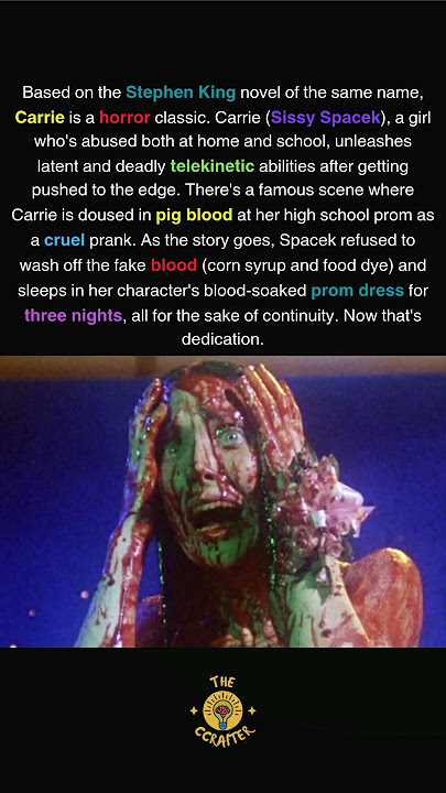 Carrie's Bloody dress #movie #film #horror #shorts