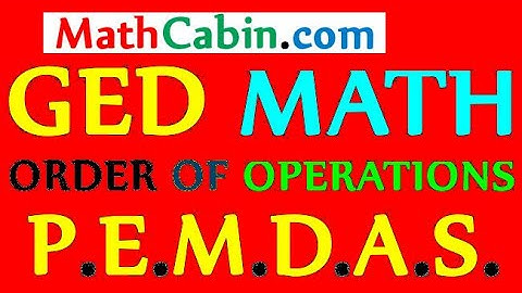 📂GED Math Order of Operations PEMDAS problem ! ! ! ! !