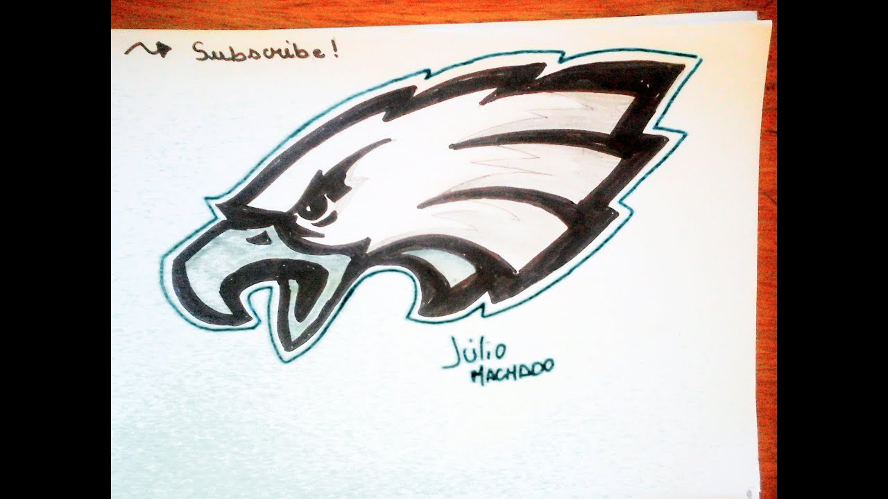 [NFL] How to Draw Philadelphia Eagles logo - YouTube