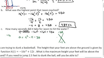 Algebra 2: Chapter 5 Word Problems part 1