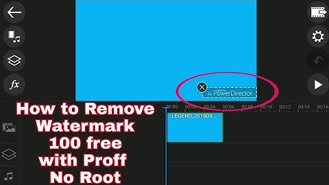 How to Remove Power Director Watermark free No Root.