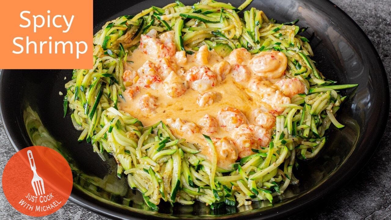 Quick and Easy Shrimp with a Spicy Chili Cream Sauce YouTube