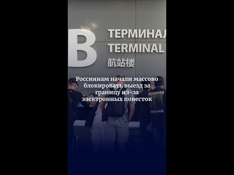 Россиянам начали массово блокировать выезд за границу из-за электронных повесток