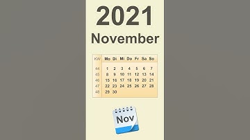 Kalender November 2021