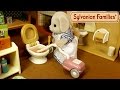 Что делать если засорился унитаз?! Мультяшный обзор набора Sylvanian Families для уборки дома