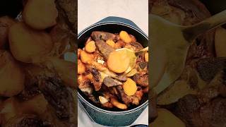 Egyptian recipe potato with meat in Tomato Sauce and onion بطاطس باللحمه مع صلصه  وبصل بطريقه مصريه