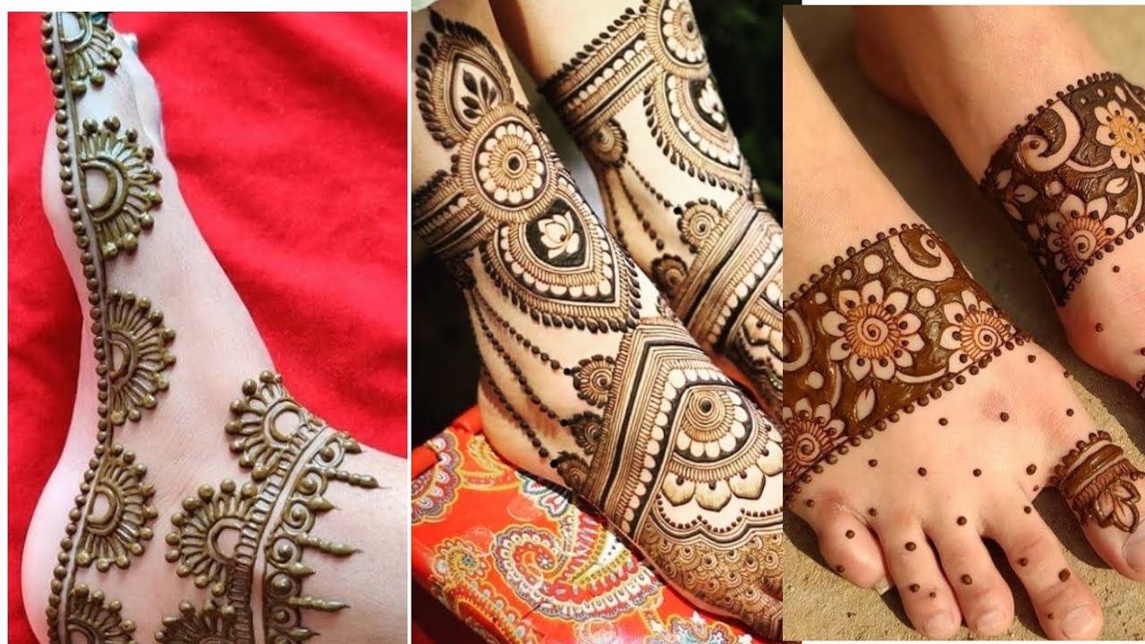 Special Latest Designed of leg mehndi || Feet mehndi design||Bridal ...