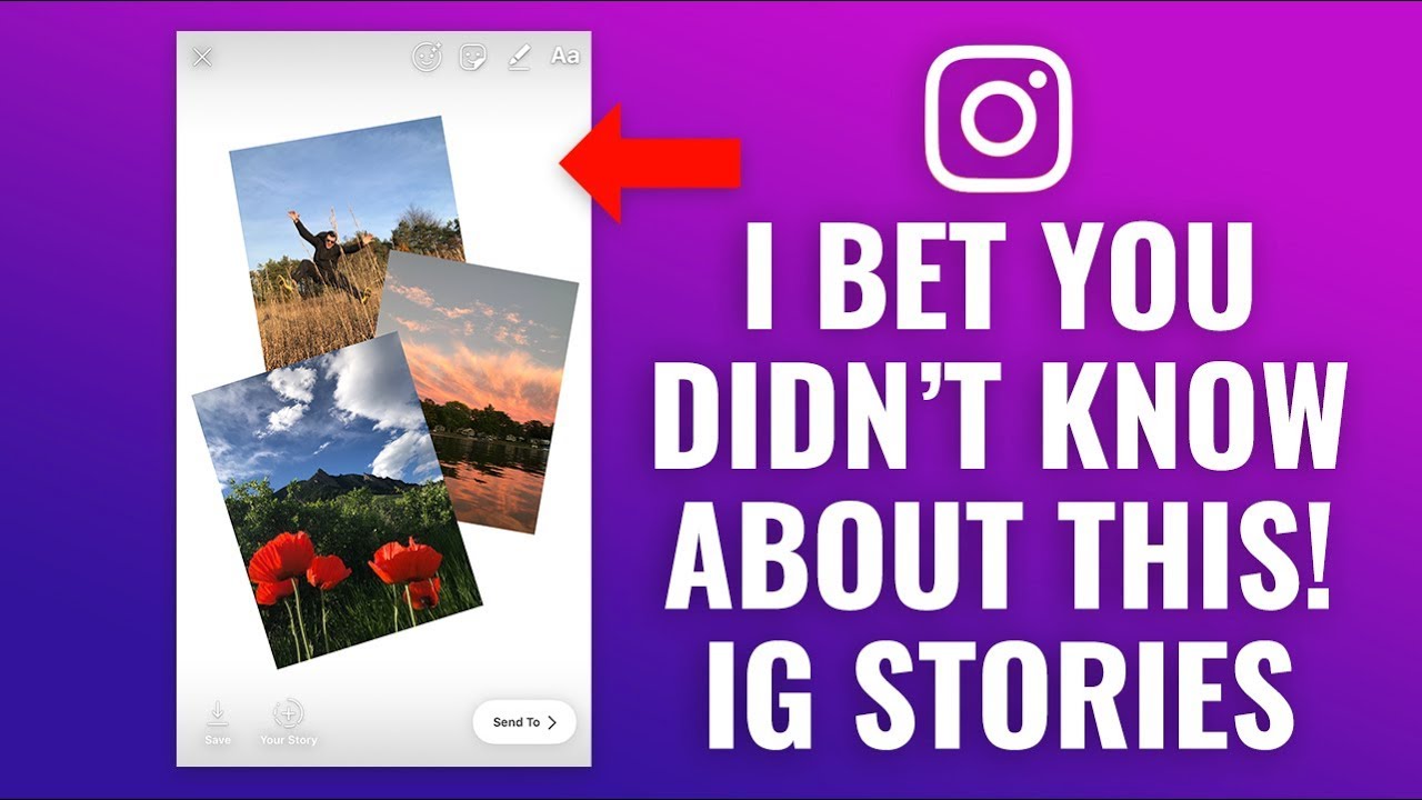 How To Create Photo Collage In Instagram Stories Youtube