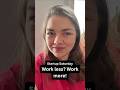 Work less? Work more!