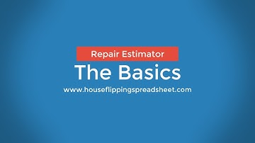 Repair Cost Estimator  - The Basics