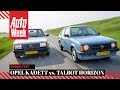 Talbot Horizon vs Opel Kadett - Classics Dubbeltest