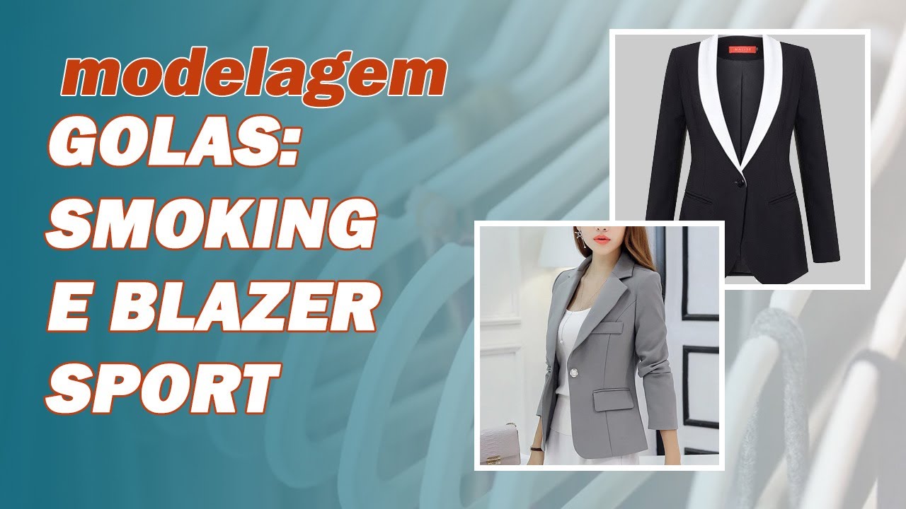 Como fazer modelagem de GOLA SMOKING E GOLA ESPORTE | passo a passo muito fácil